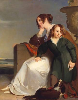 A Mother and her son 1840  	by Thomas Sully 1783-1872 	Metropolitan Museum of Art New York NY  14.126.5